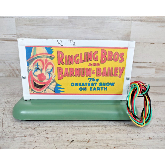 Vintage Gilbert American Flyer Ringling Bros Lighted Whistle Billboard UNTESTED - Picture 1 of 6